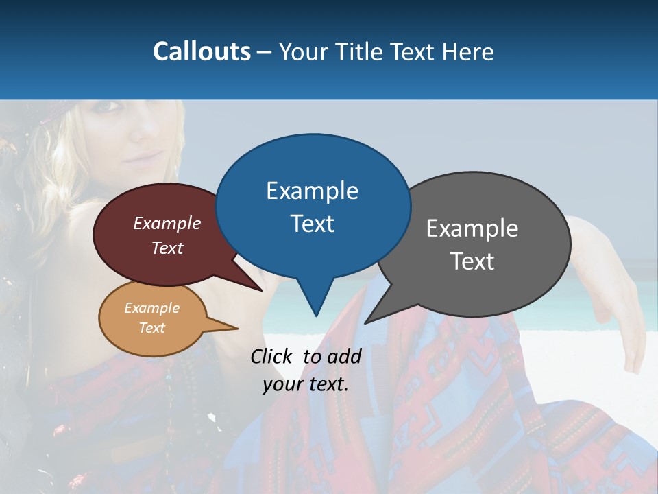 Serioushippie Female Hair PowerPoint Template