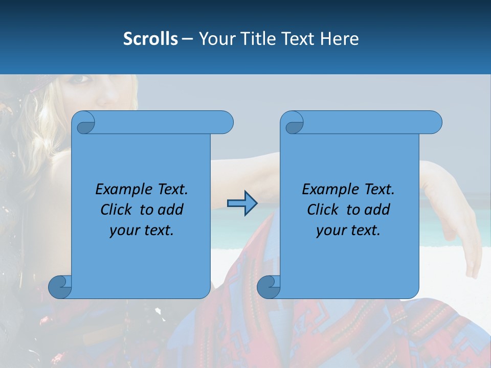 Serioushippie Female Hair PowerPoint Template