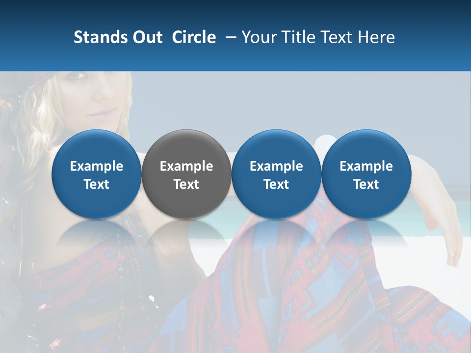 Serioushippie Female Hair PowerPoint Template