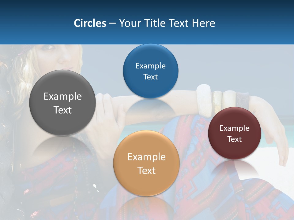 Serioushippie Female Hair PowerPoint Template