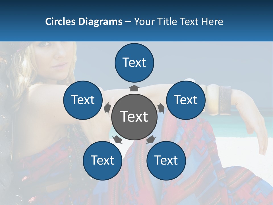 Serioushippie Female Hair PowerPoint Template