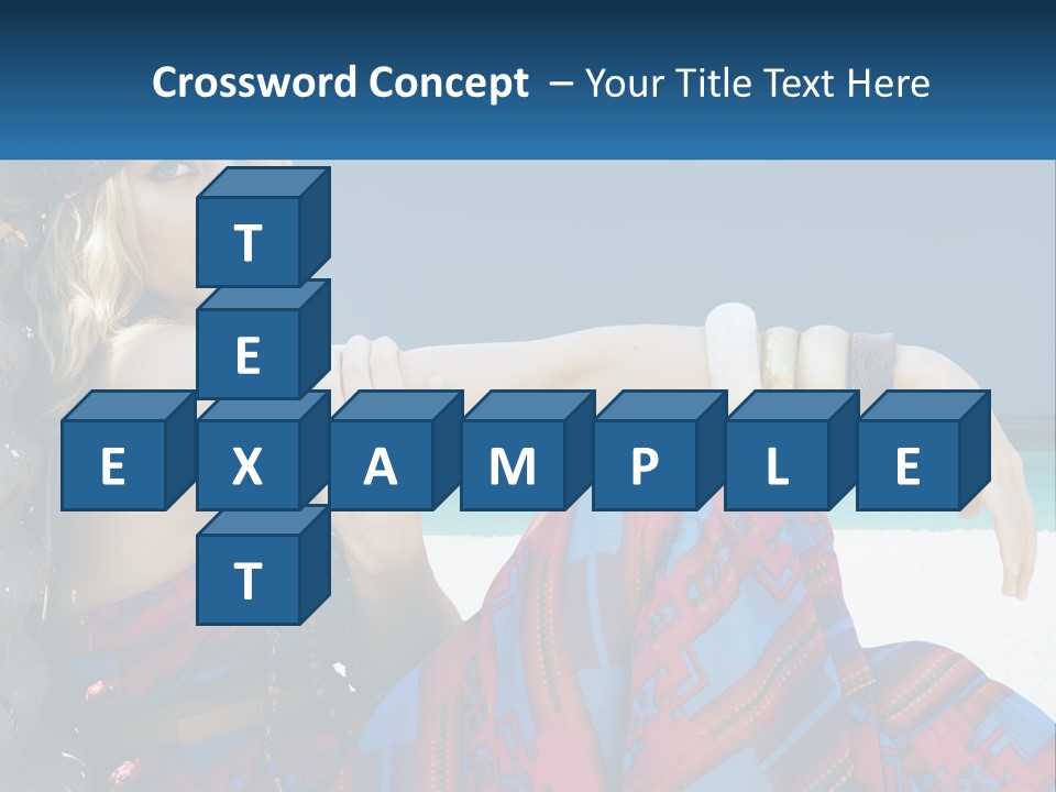 Serioushippie Female Hair PowerPoint Template