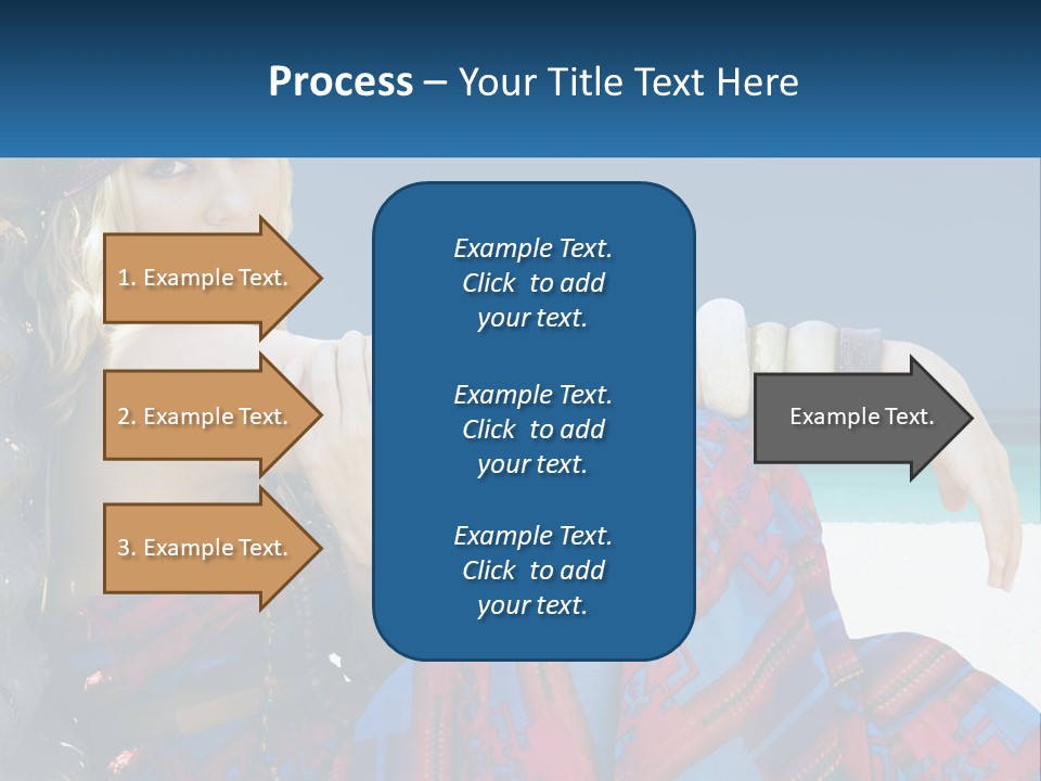 Serioushippie Female Hair PowerPoint Template