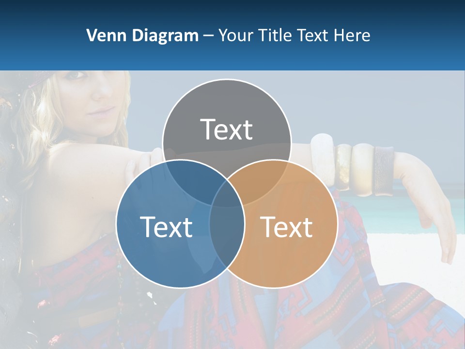 Serioushippie Female Hair PowerPoint Template