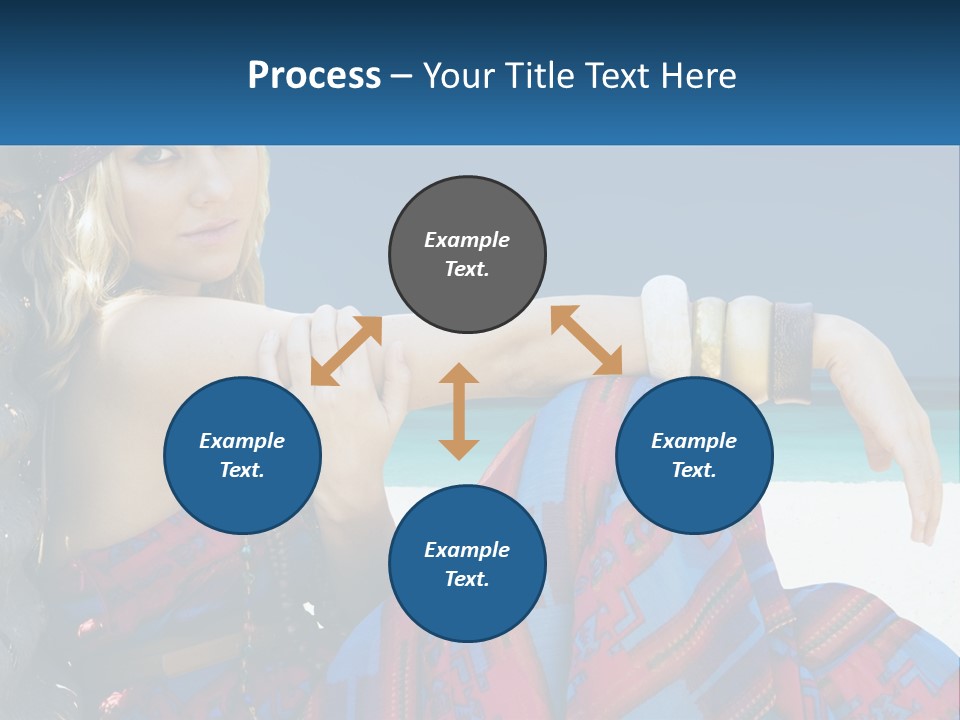 Serioushippie Female Hair PowerPoint Template