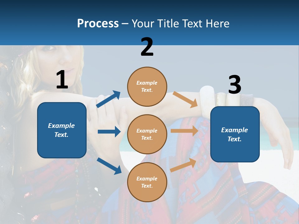 Serioushippie Female Hair PowerPoint Template