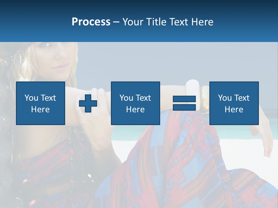 Serioushippie Female Hair PowerPoint Template