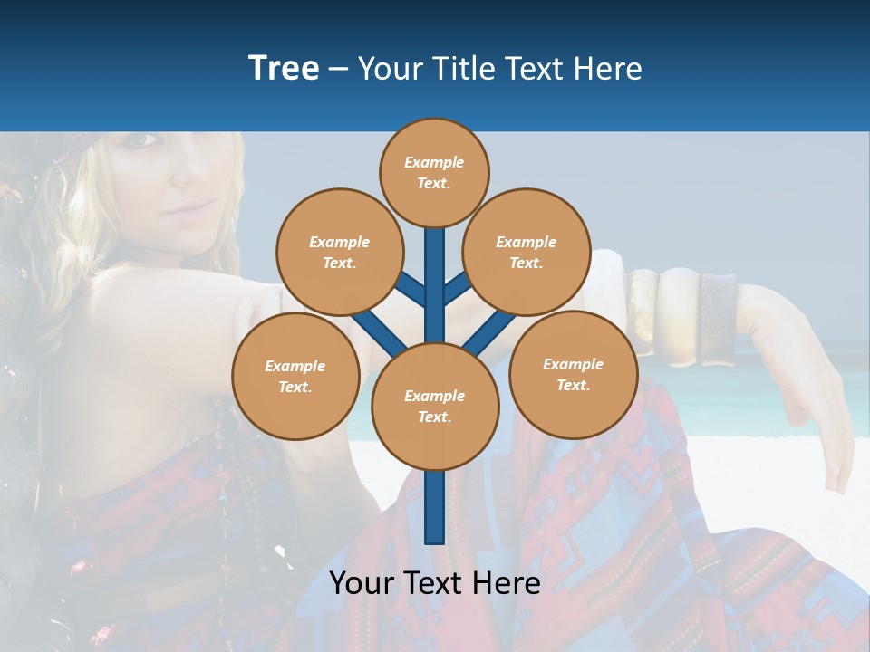 Serioushippie Female Hair PowerPoint Template