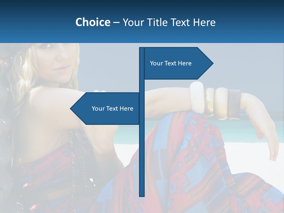 Serioushippie Female Hair PowerPoint Template