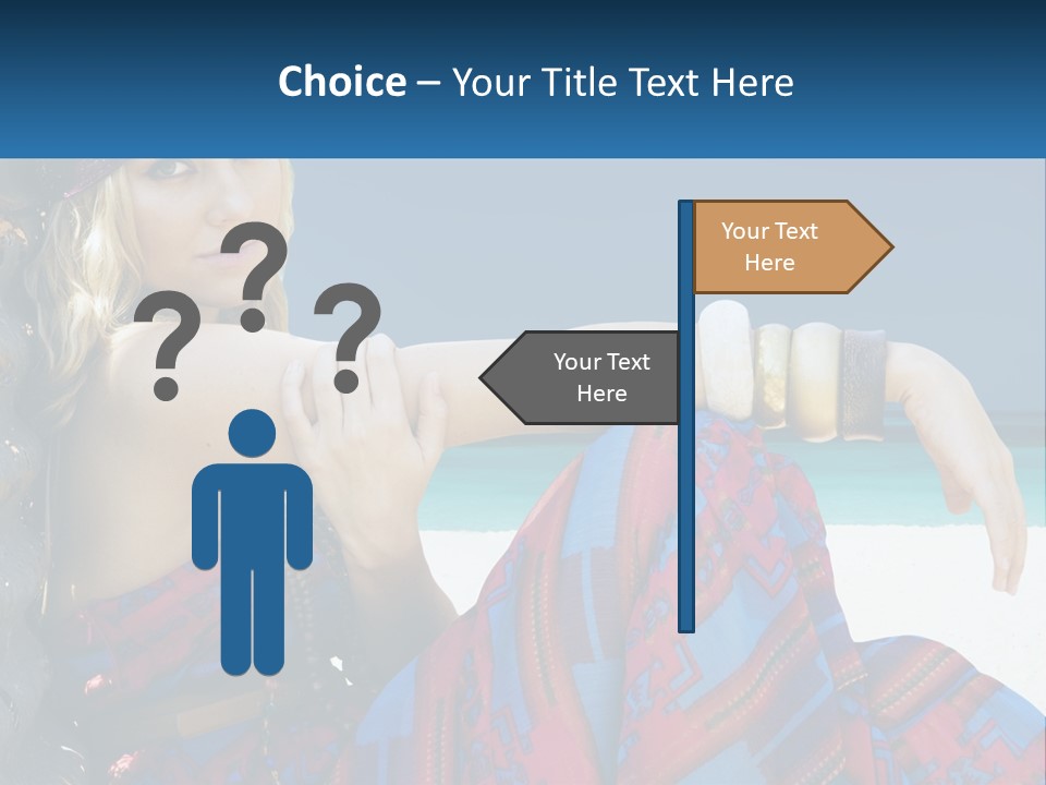 Serioushippie Female Hair PowerPoint Template