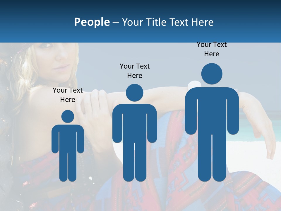 Serioushippie Female Hair PowerPoint Template