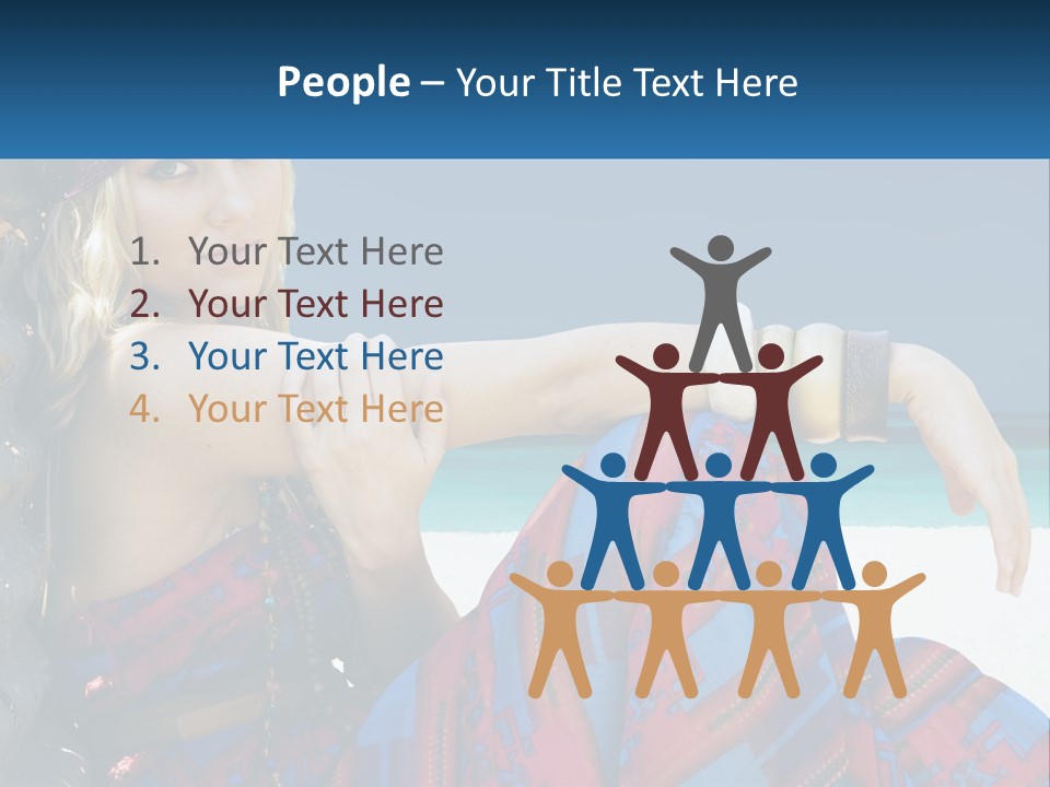 Serioushippie Female Hair PowerPoint Template