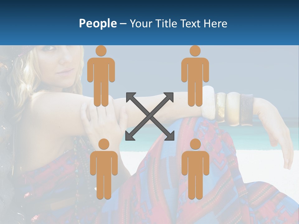 Serioushippie Female Hair PowerPoint Template