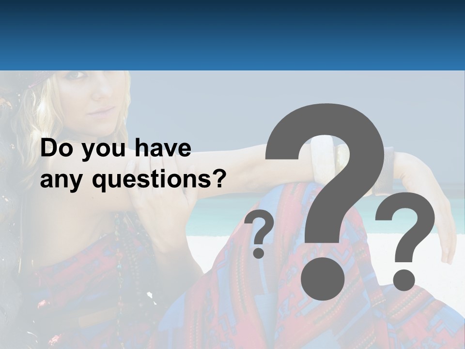 Serioushippie Female Hair PowerPoint Template