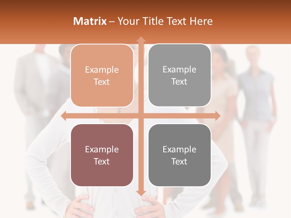 A Woman Standing In Front Of A Group Of People PowerPoint Template