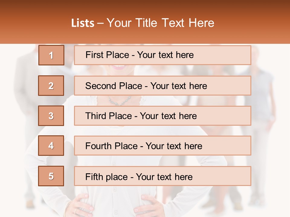 A Woman Standing In Front Of A Group Of People PowerPoint Template