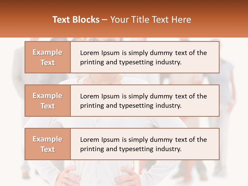 A Woman Standing In Front Of A Group Of People PowerPoint Template