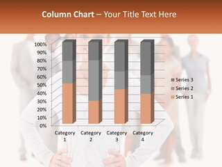 A Woman Standing In Front Of A Group Of People PowerPoint Template