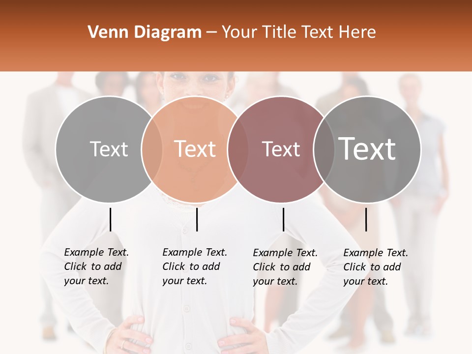A Woman Standing In Front Of A Group Of People PowerPoint Template