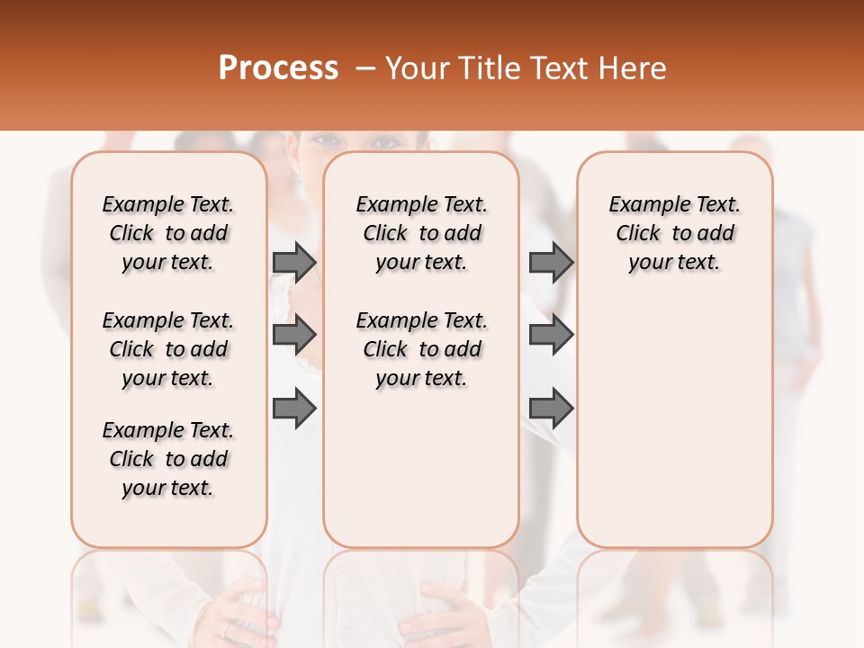 A Woman Standing In Front Of A Group Of People PowerPoint Template