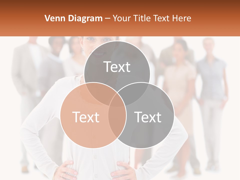 A Woman Standing In Front Of A Group Of People PowerPoint Template