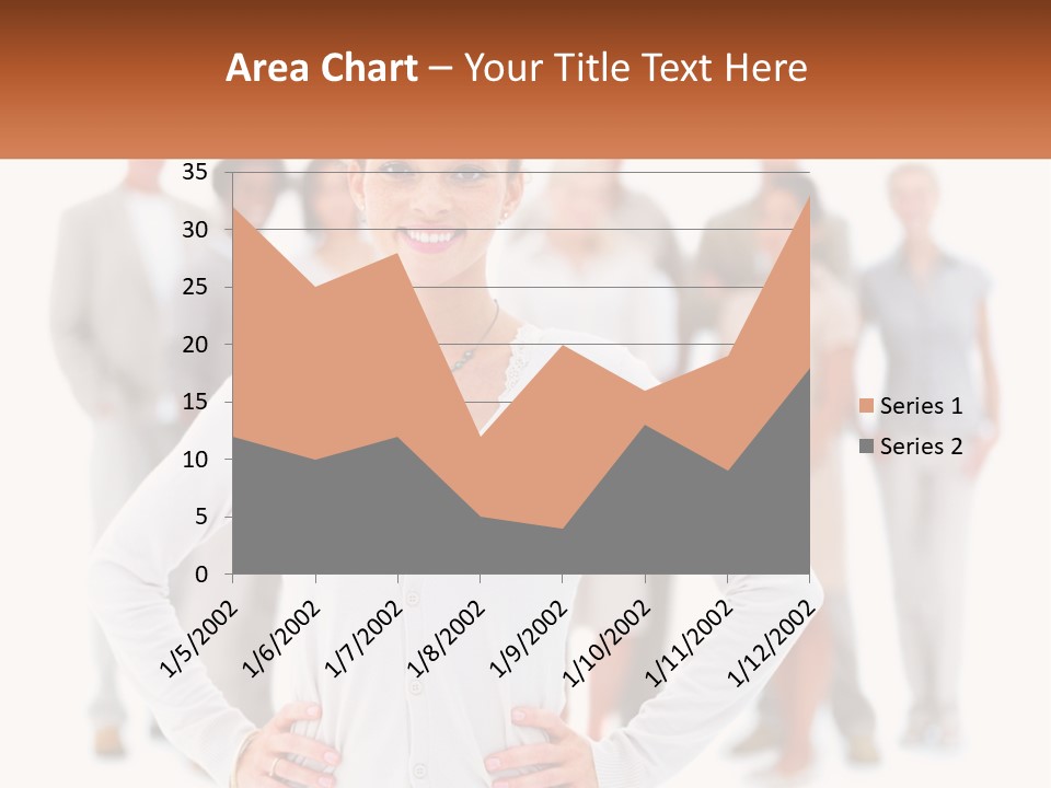 A Woman Standing In Front Of A Group Of People PowerPoint Template