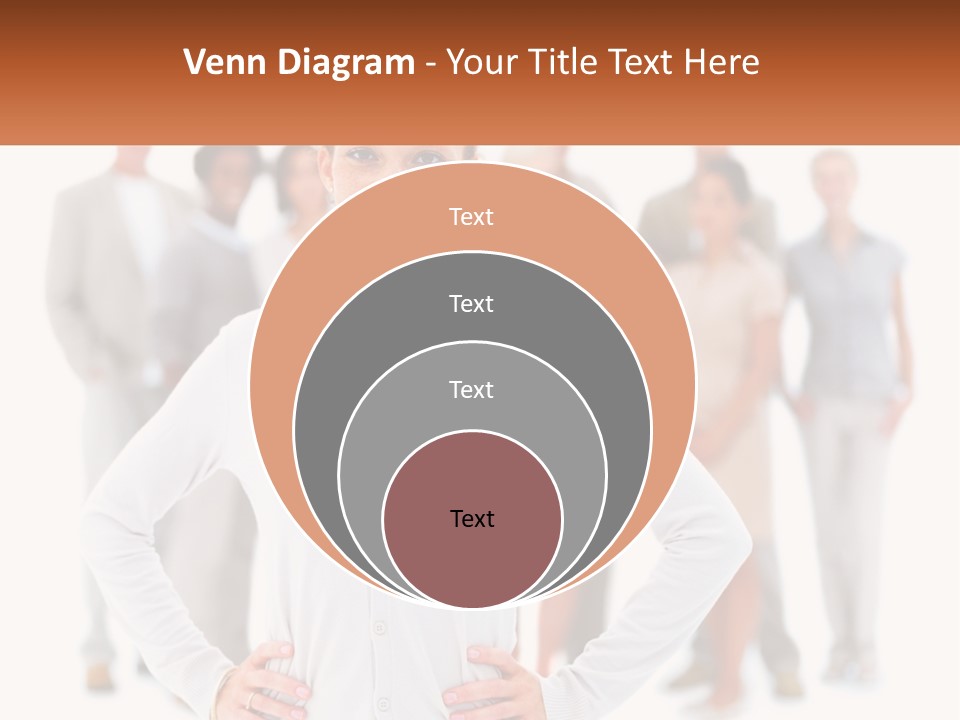 A Woman Standing In Front Of A Group Of People PowerPoint Template