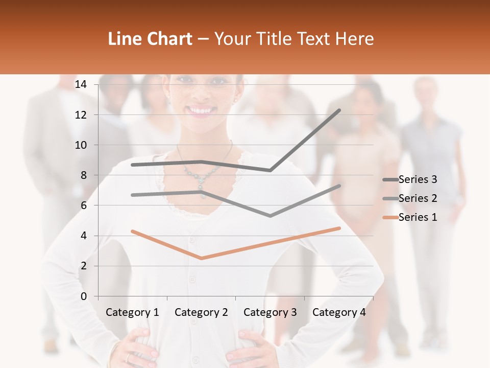 A Woman Standing In Front Of A Group Of People PowerPoint Template