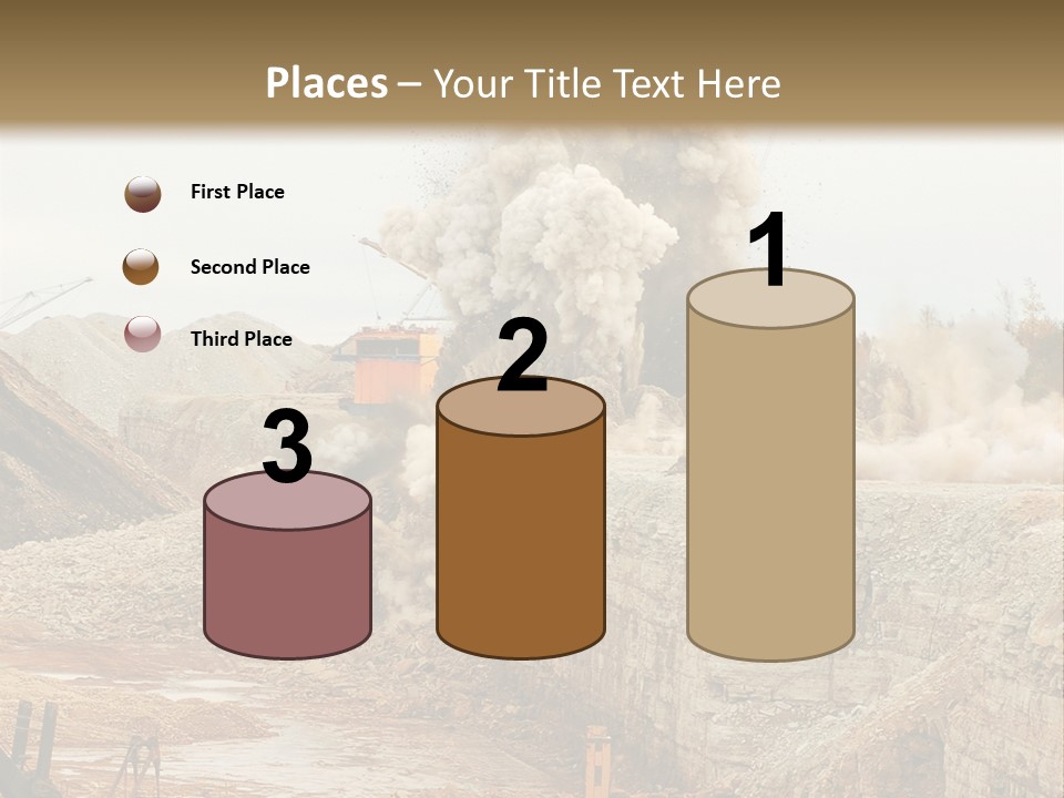 Excavate Oil Environment PowerPoint Template