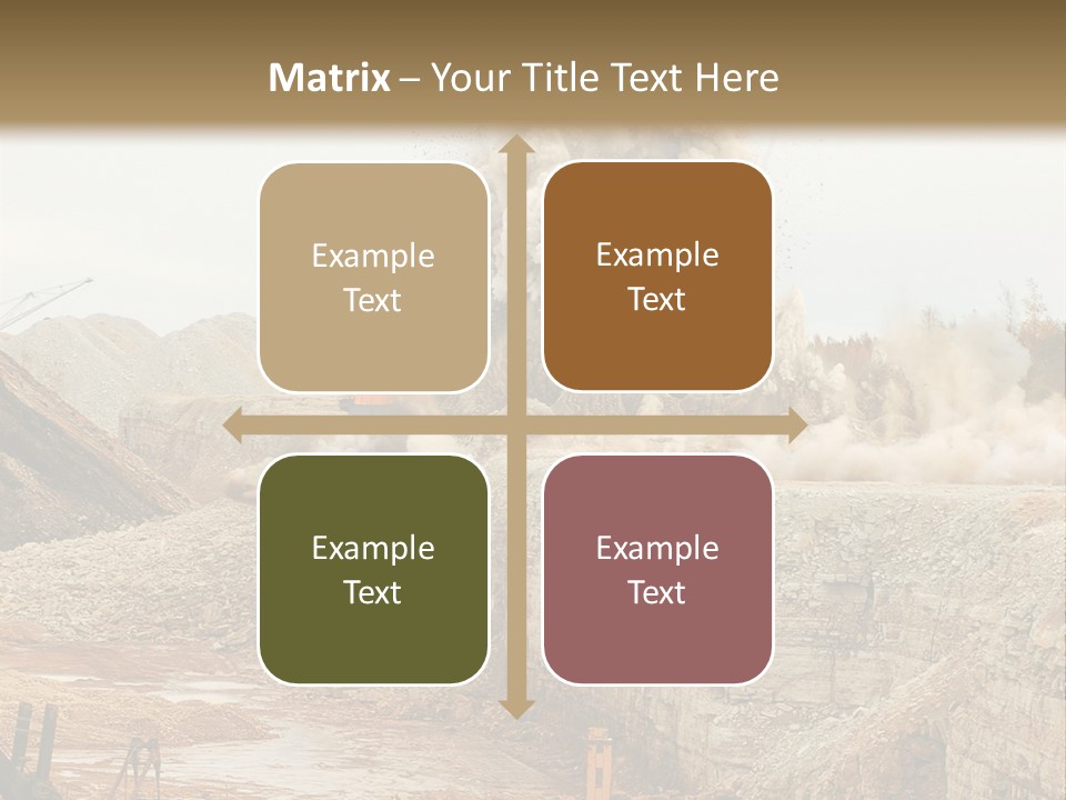 Excavate Oil Environment PowerPoint Template