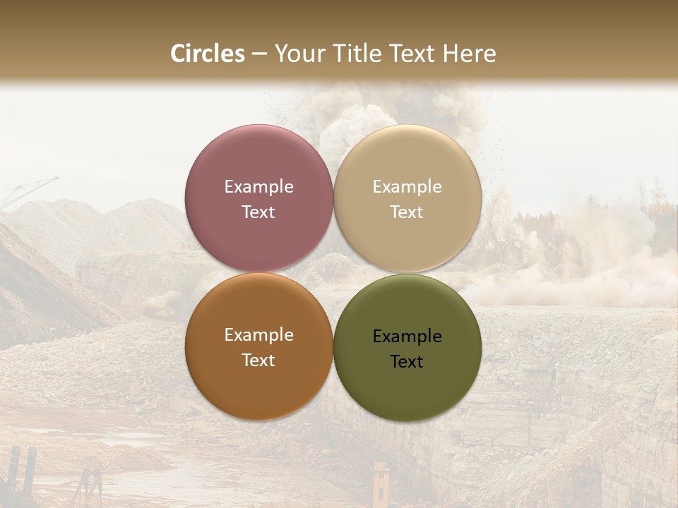 Excavate Oil Environment PowerPoint Template