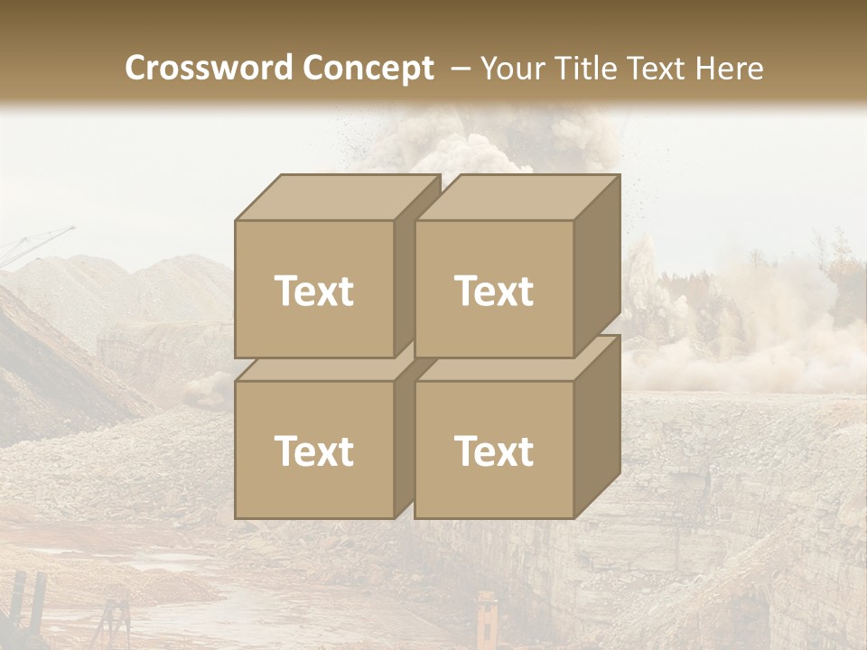 Excavate Oil Environment PowerPoint Template