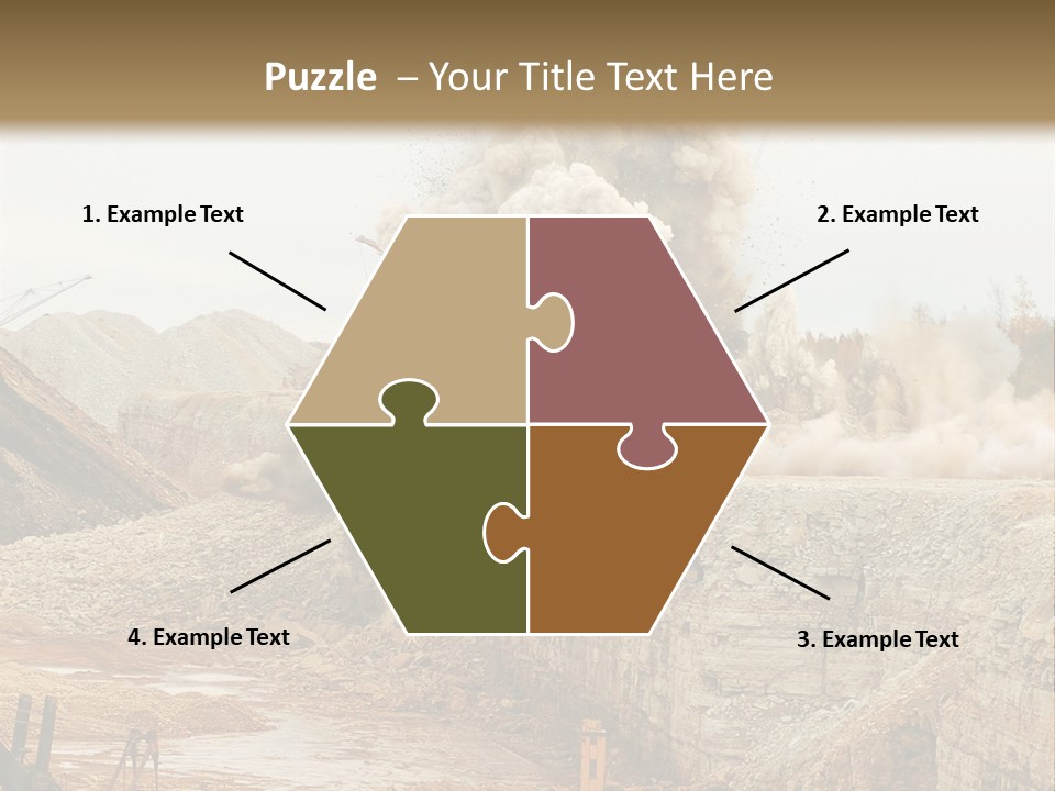 Excavate Oil Environment PowerPoint Template