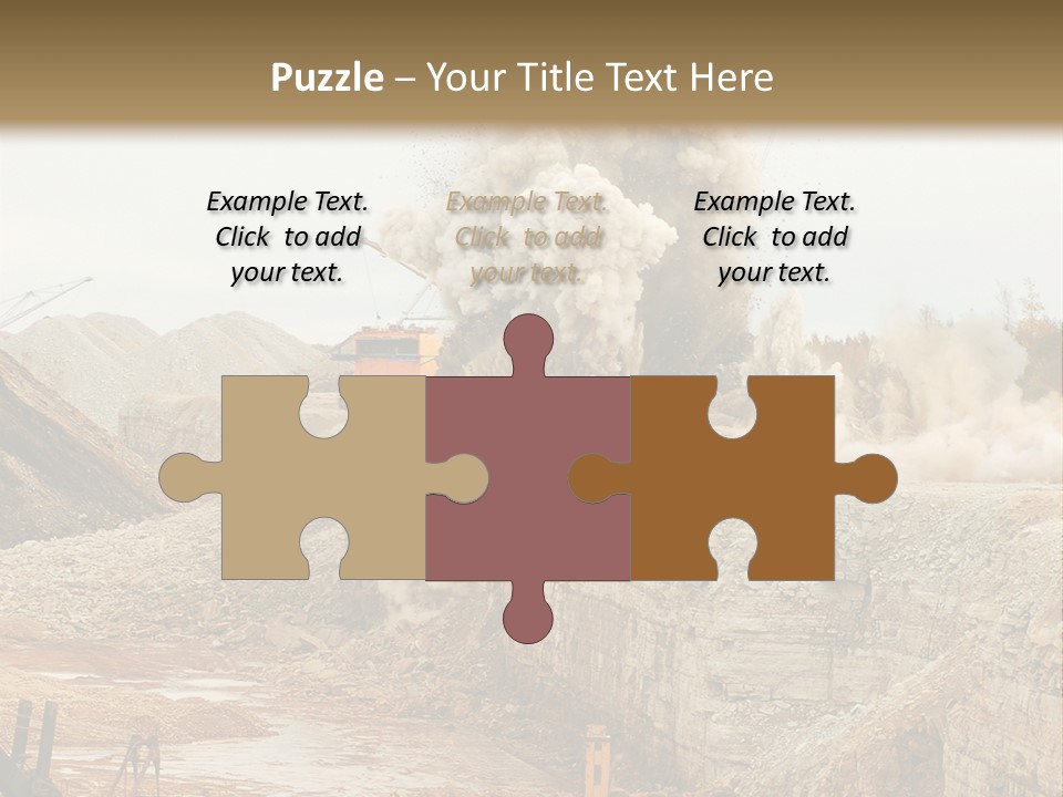 Excavate Oil Environment PowerPoint Template