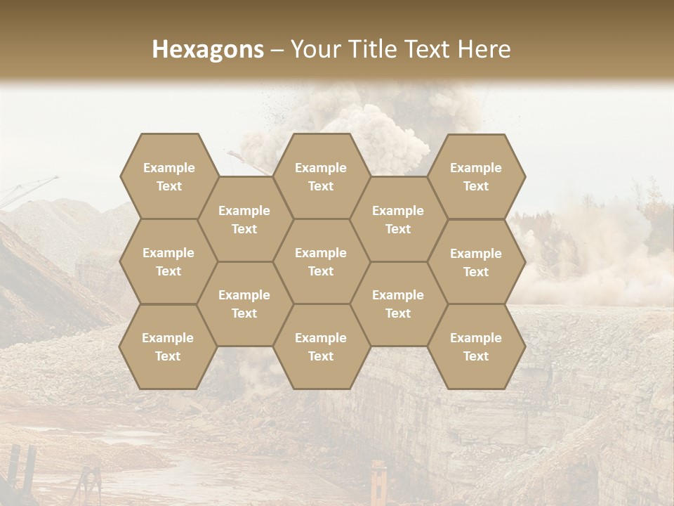 Excavate Oil Environment PowerPoint Template