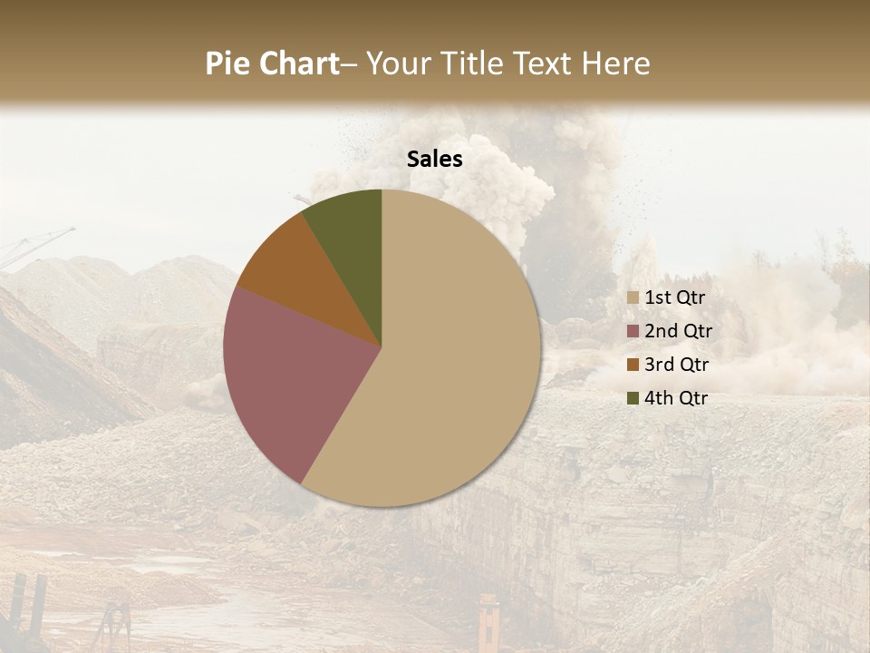 Excavate Oil Environment PowerPoint Template