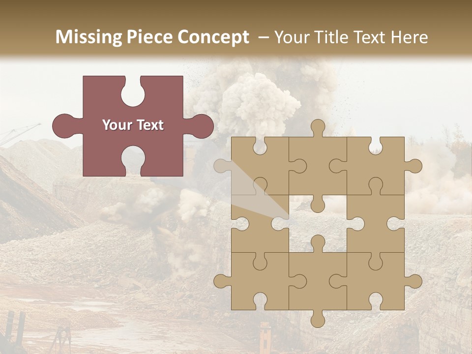 Excavate Oil Environment PowerPoint Template