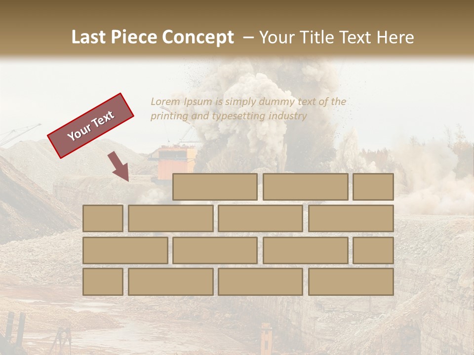 Excavate Oil Environment PowerPoint Template