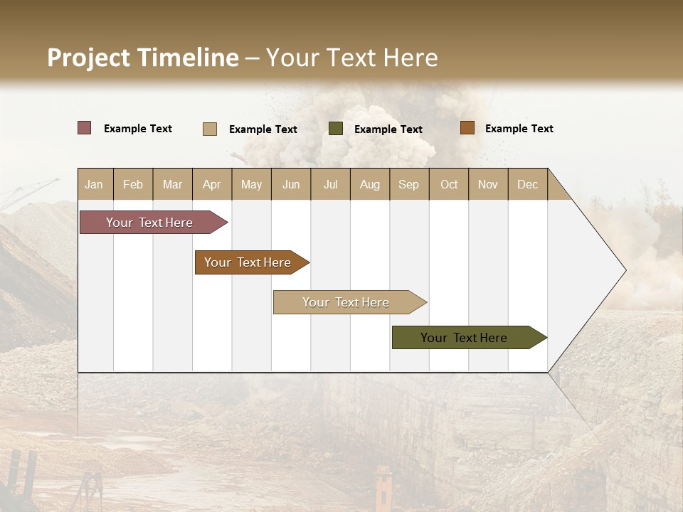 Excavate Oil Environment PowerPoint Template