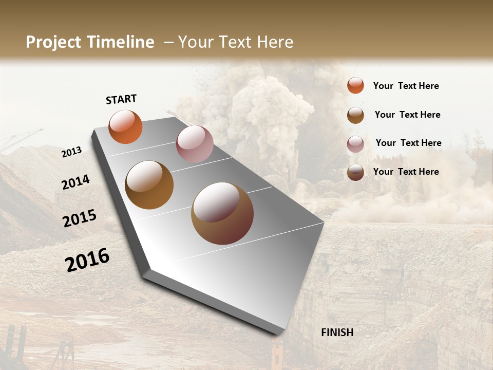 Excavate Oil Environment PowerPoint Template