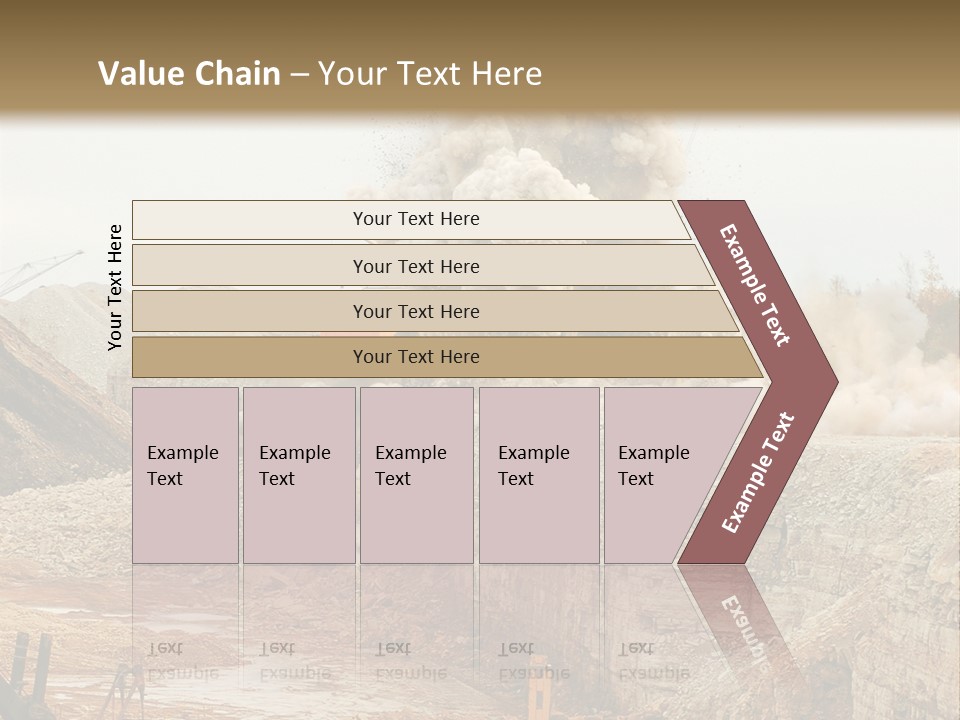 Excavate Oil Environment PowerPoint Template