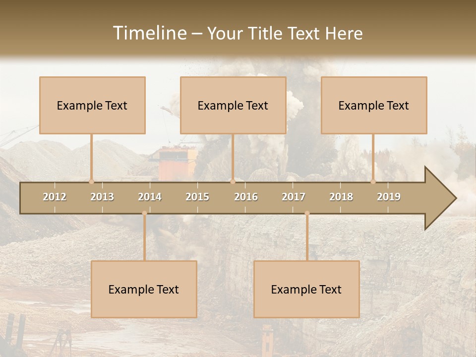 Excavate Oil Environment PowerPoint Template