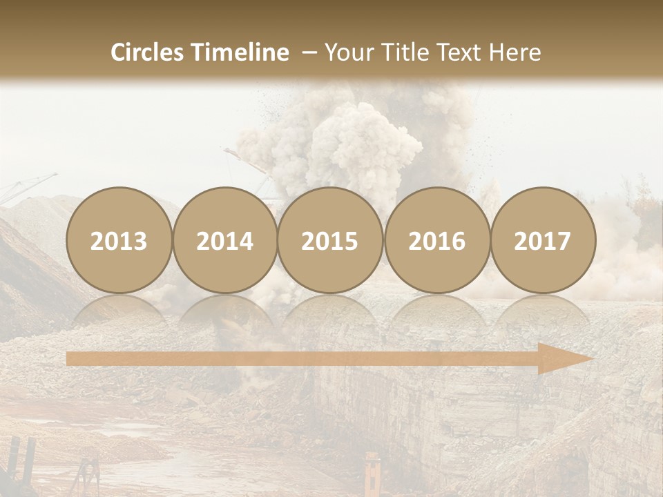 Excavate Oil Environment PowerPoint Template