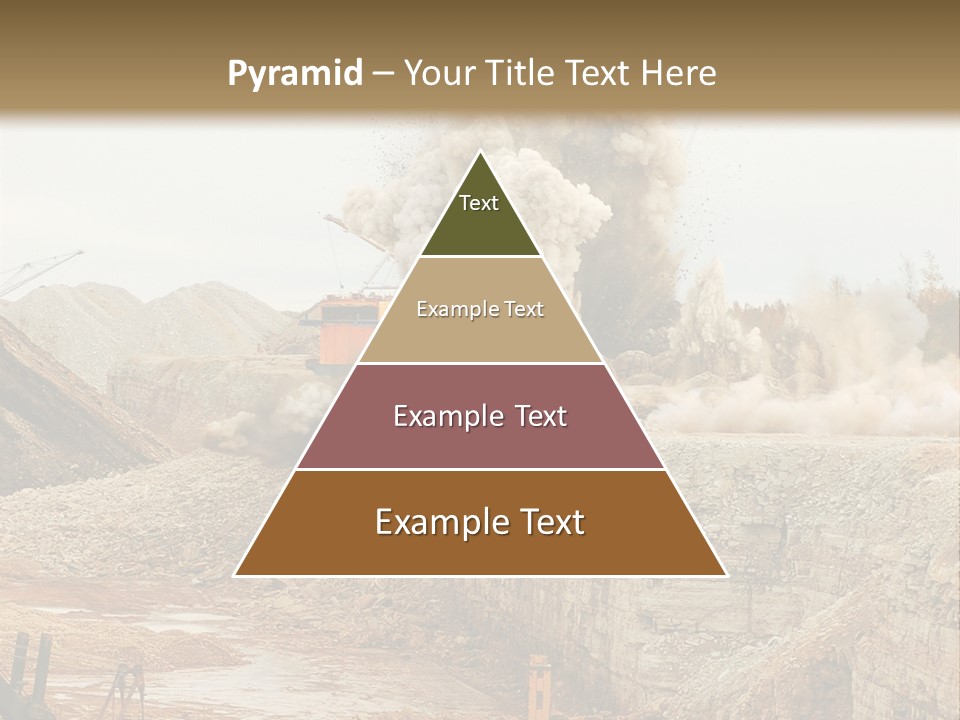 Excavate Oil Environment PowerPoint Template