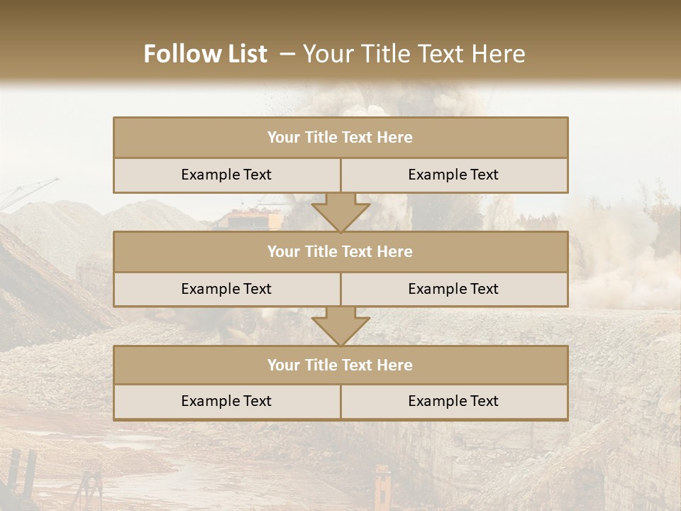 Excavate Oil Environment PowerPoint Template