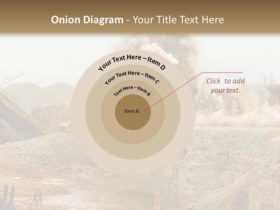 Excavate Oil Environment PowerPoint Template