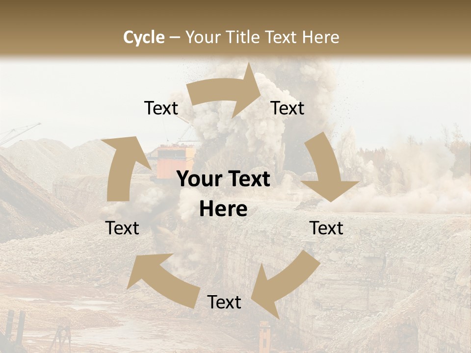 Excavate Oil Environment PowerPoint Template