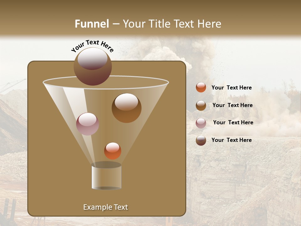 Excavate Oil Environment PowerPoint Template