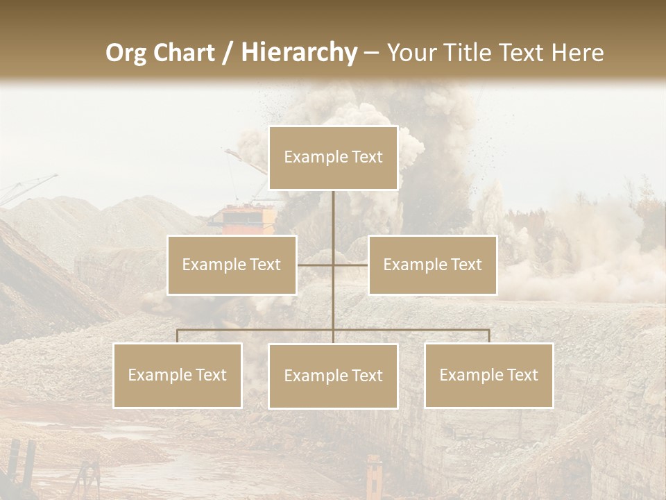 Excavate Oil Environment PowerPoint Template