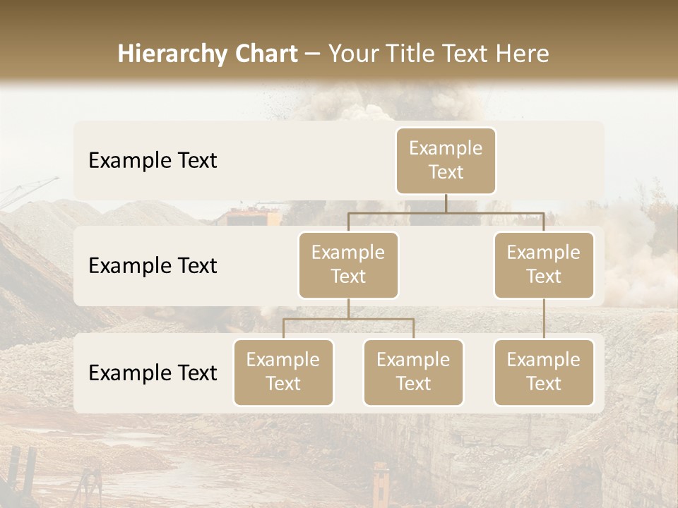 Excavate Oil Environment PowerPoint Template